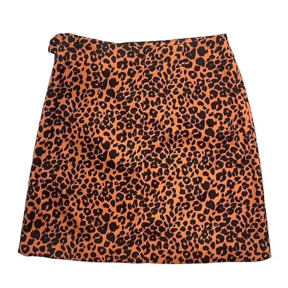 Gianni Bini Animal Print Faux Wrap Skirt - Picture 4 of 7